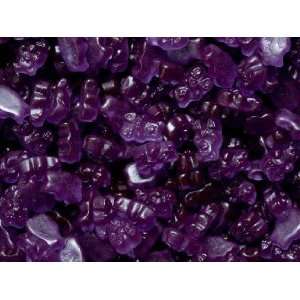 Purple Grape Gummi Gummy Bears Candy 1 Pound Bag  Grocery 