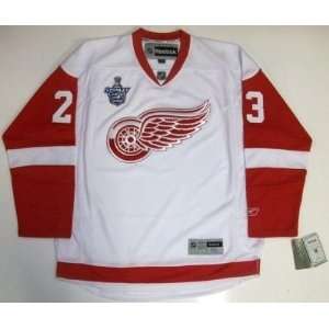 Brad Stuart 08 Cup Detroit Red Wings Rbk Jersey Real   X Large  