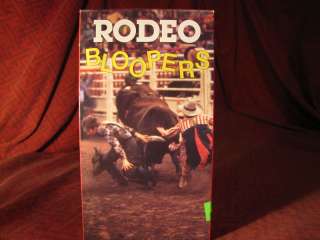 Rodeo Bloopers Video VHS Clowns Bulls Goofs 039244040589  