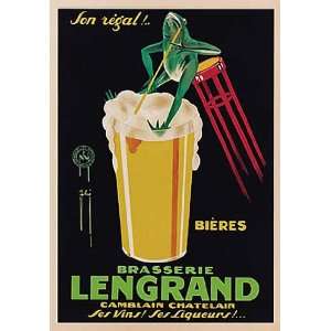  Brasserie Lengrand Poster 16in x 20in 