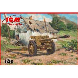   ICM 1/35 WWII 7,62cm PaK 36(r) German Anti Tank Gun Kit Toys & Games