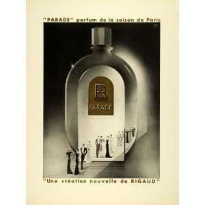  1936 French Ad Parade Perfume Rigaud Parfum Art Deco 