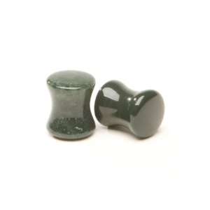   Moss Agate Stone Plugs SOLD AS A PAIR 4ga (5mm) Intrepid Jewelry