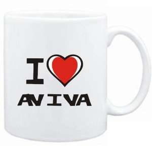 Mug White I love Aviva  Female Names 