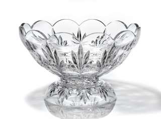 NEW IN BOX FULL LEAD BOHEMIA CRYSTAL FOOTED BOWL  