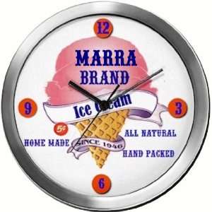  MARRA 14 Inch Ice Cream Metal Clock Quartz Movement 