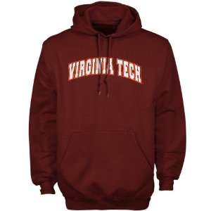  Russell Virginia Tech Hokies Maroon Arch Hoody Sweatshirt 