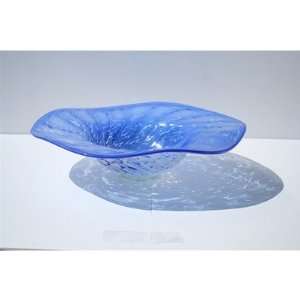  Hand Blown Decorative Accent Bowl in Blue