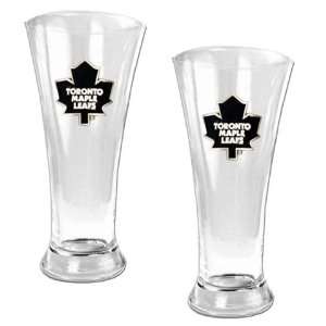  Toronto Maple Leafs Set of Two Pilsner Beer Glasses 