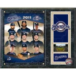  Milwaukee Brewers 2011 Team Composite 15x12 Plaque 