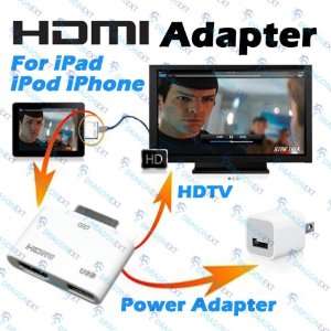  HDMI Video Adapter Dock USB For Apple iPad iPhone iPod 