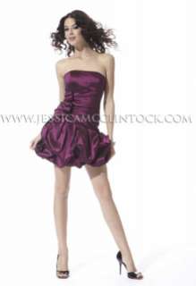 NWT 54054 Jessica McClintock Burgundy Taffeta Dress 10  