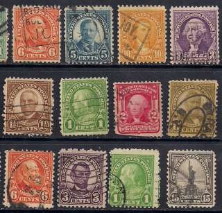   of 43 stamps 3¢ Lincoln, #720  3¢ Washington, singles, pairs  