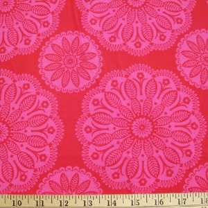  Pink Tonal Kaleidoscope Pillow & Maxfield One Yard (0.9m 