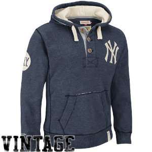   Yankees Cooperstown Collection Playmaker Hoodie   Navy Blue Sports