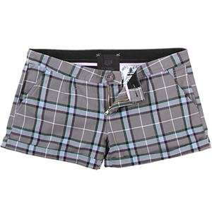  Fox Racing Womens Starboard Plaid Short   5/Pewter 