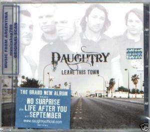 DAUGHTRY, LEAVE THIS TOWN. FACTORY SEALED CD. In English.