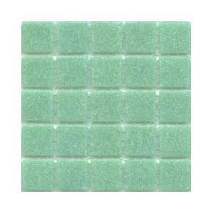  12 x 12 In. Ice Green Glass Green Mosaic Tile Kitchen 