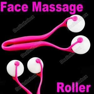 New Facial Massager Face Neck Massage Roller Tool Slimmer Pink  