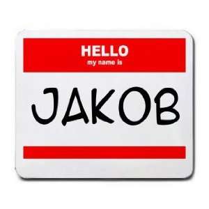 HELLO my name is JAKOB Mousepad