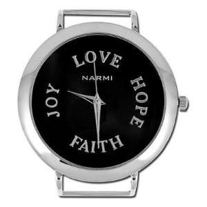    1 3/4 Black with Inspiration Watch Face Arts, Crafts & Sewing