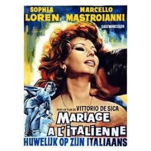  Retro Movie Prints Marriage Italian Style   Sophia Loren 