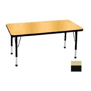   Table in Maple Edge Banding Maple, Leg Color Black, Leg Style
