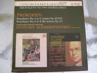 Prokofiev Symphonies No4 in C Minor & No6 in E Flat Minor Moscow Radio 