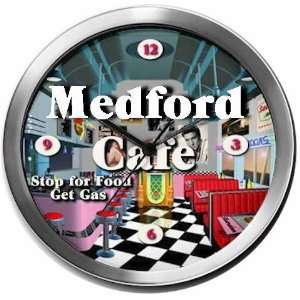  MEDFORD 14 Inch Cafe Metal Clock Quartz Movement Kitchen 