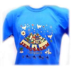  Jerusalem Blue Sky T Shirt (11 Colors Sizes S   XXL) From 