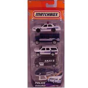  Police Squad No10 5pk Diecast Vehicle Set Toys & Games
