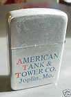 Vintage AMERICAN TANK & TOWER Co. Joplin Mo. Lighter