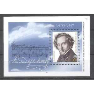   Stamp Germany DDR Sc A727 Felix Mendelsohn Composer 