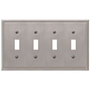   Creative Accents Brushed Nickel Wall Plate (3104BN)