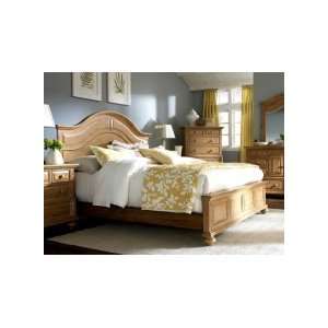  Broyhill Bryson King Panel Bed in Warm Pine Stain
