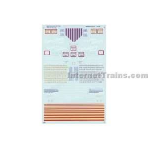 Microscale N Scale Switchers Decal Set   CB&Q Toys 