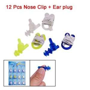   Plastic Swim Nose Clip + Ear plug Set for Swimming