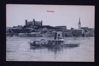 1900s Boat Bratislava Hungary Pozsony Slovakia Postcard  