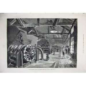   1880 St Gothard Tunnel Air Compressing Machine Airolo