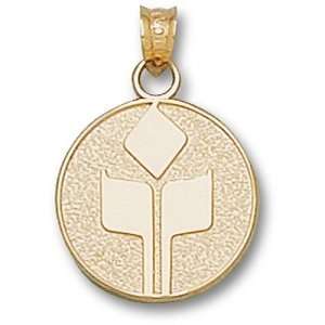  Cal State University Chico Flame Pendant (Gold Plated 