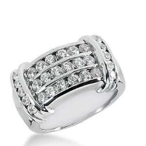  Diamond Wedding Ring 10 Round Stone 0.03 ct 18 Round Stone 