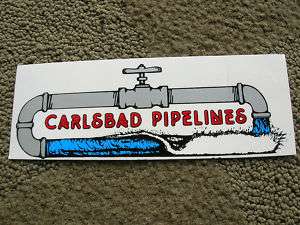 carlsbad pipeline surf shop surfing surfer surfboard sticker decal 