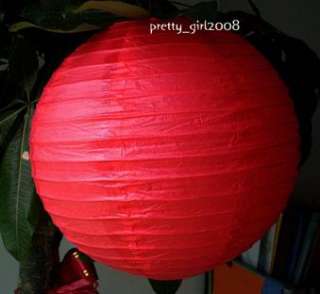 10 Chinese Paper Lanterns Wedding Decorations 8 red  