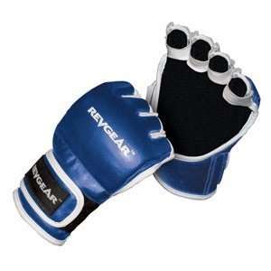   Blue Leather 4oz. MMA Grappling Gloves (SizeS)