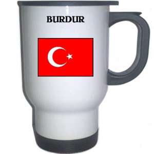  Turkey   BURDUR White Stainless Steel Mug Everything 