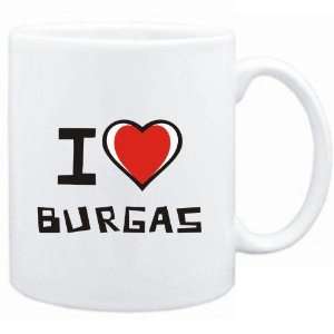  Mug White I love Burgas  Cities
