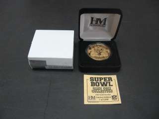 Super Bowl XX Highland Mint Gold Game Coin Collection Bears vs 