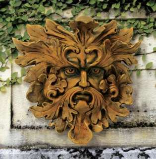 Mystic Oak King Greenman Wall Gothic Garden Sculpture  