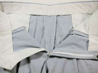 Brooks Brothers Light Blue Pinstripe Cotton Suit 44R  