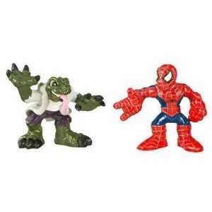   Super Hero Squad   Lizard and Spider man 2 Pack Toys & Games